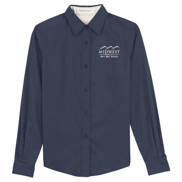   - Ladies Long Sleeve Easy Care Shirt Thumbnail