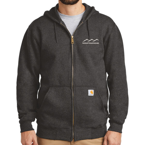   - Midweight Hooded Zip Front Sweatshirt Thumbnail